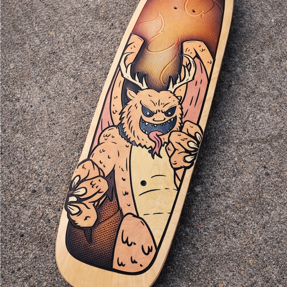 MetaZoo X Bear Walker Skateboard Piasa Bird Board Limited Edition Handcrafted